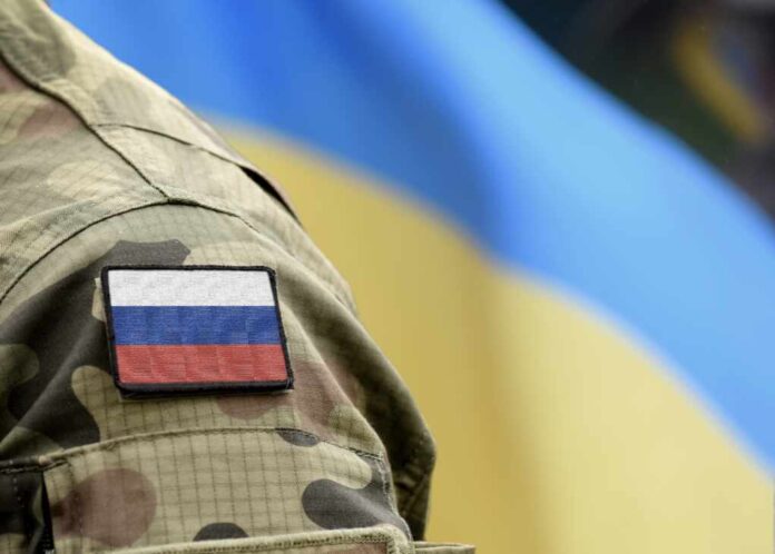 Flag,Of,Russia,On,Military,Uniform,And,Flag,Of,The