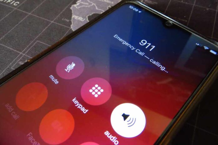 Rome,,Ro,,Italy,07,03,2023:,Emergency,Numer,911,On