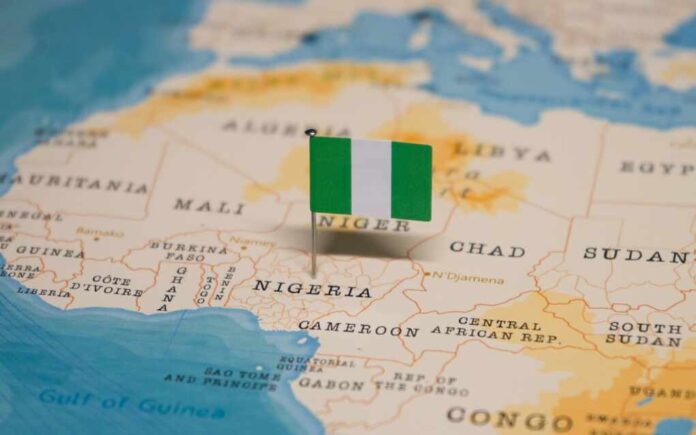 The,Map,And,Flag,Of,Nigeria.