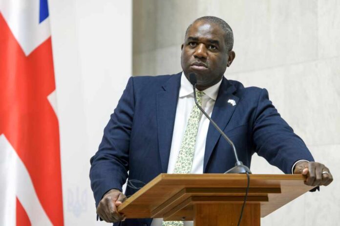 Foreign,Secretary,Of,Great,Britain,David,Lammy,Speaks,During,A