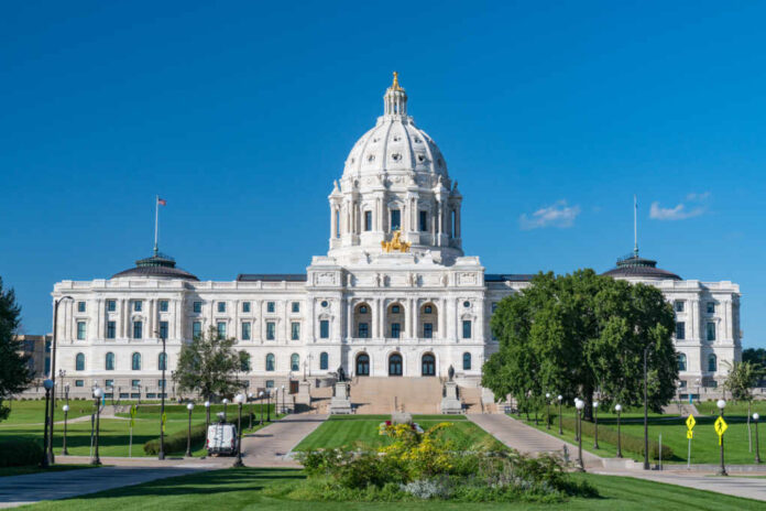 Facade,Of,The,Minnesota,State,Capitol,Building,In,St,Paul