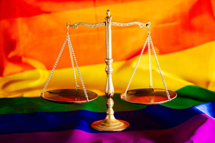 Scales,Of,Justice,Symbol,Of,Law,And,Justice,With,Lgbt