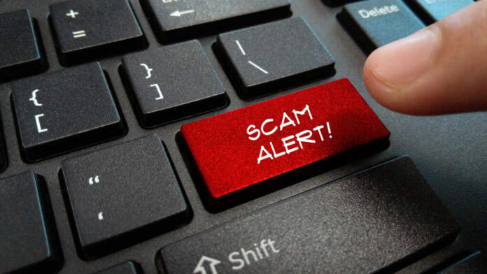 Scam,Alert,Word,On,Keyboard