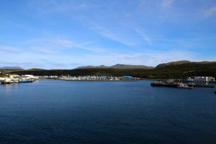 Harbor,Of,The,Small,Fishing,Village,Sand,Point,,Aleutian,Islands,