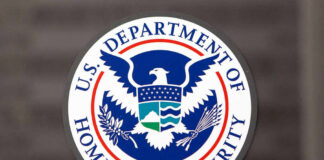 Seal of the U.S. Department of Homeland Security featuring an eagle and shield