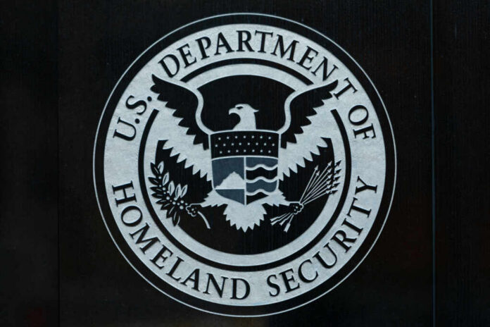 Seal of the U.S. Department of Homeland Security featuring an eagle and shield