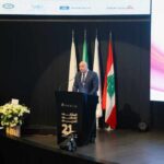 Lebanon Betrays Hezbollah–Begs Israel! A speaker addressing an audience at a conference in Lebanon