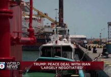 Trump says a deal with Iran and opening of Strait of Hormuz are 'largely negotiated'