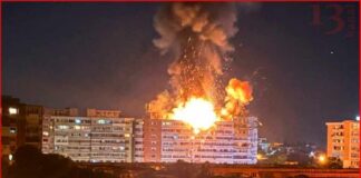 Drone crashes on top of block of flats in Galati, eastern Romania near Ukraine border