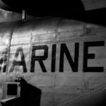 Secretive Marine Tech Raises Big Questions Close-up of a military helicopter with MARINES written on the side