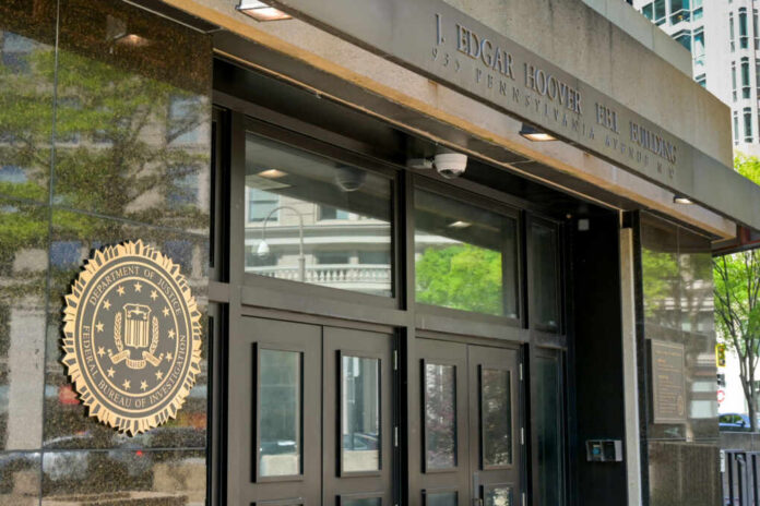 Exterior view of the J. Edgar Hoover FBI Building in Washington D.C.