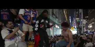 Fans crowd NYC streets after Knicks win Championship