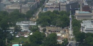 Ballroom construction continues after senate parliamentarian struck down $1 billion White House fund