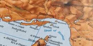 Hormuz Opens—But What Did Iran Get? Detailed map showing the Strait of Hormuz and surrounding regions