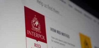 American Heir Faces Spain Extradition Fight Computer screen showing INTERPOL red notice page
