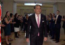 Todd Blanche Takes Control Of Justice Thunderous Applause Rings Out as Todd Blanche Arrives at DOJ