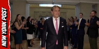 Todd Blanche Takes Control Of Justice Thunderous Applause Rings Out as Todd Blanche Arrives at DOJ