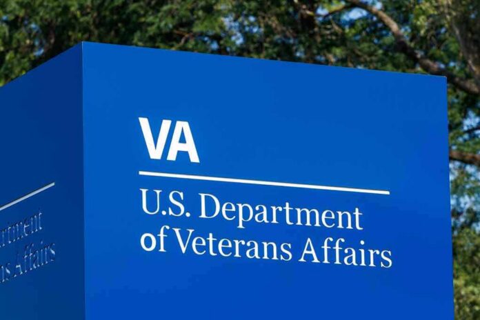 VA sign for U.S. Department of Veterans Affairs