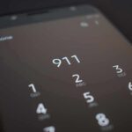 smartphone dialer showing 911