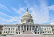 Emergency Powers COLLIDE With the Constitution United States Capitol building with dome under a blue sky