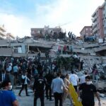 Venezuela Disaster Reveals Government Failure Rescue workers and civilians on collapsed building after earthquake