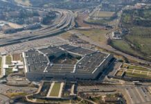 Top General Fired For Sharing War Plans The Pentagon aerial view with surrounding highways and parking lots